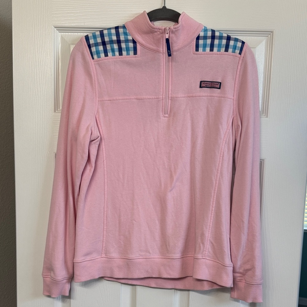 Vineyard Vines Pink Blue Gingham Shep Shirt